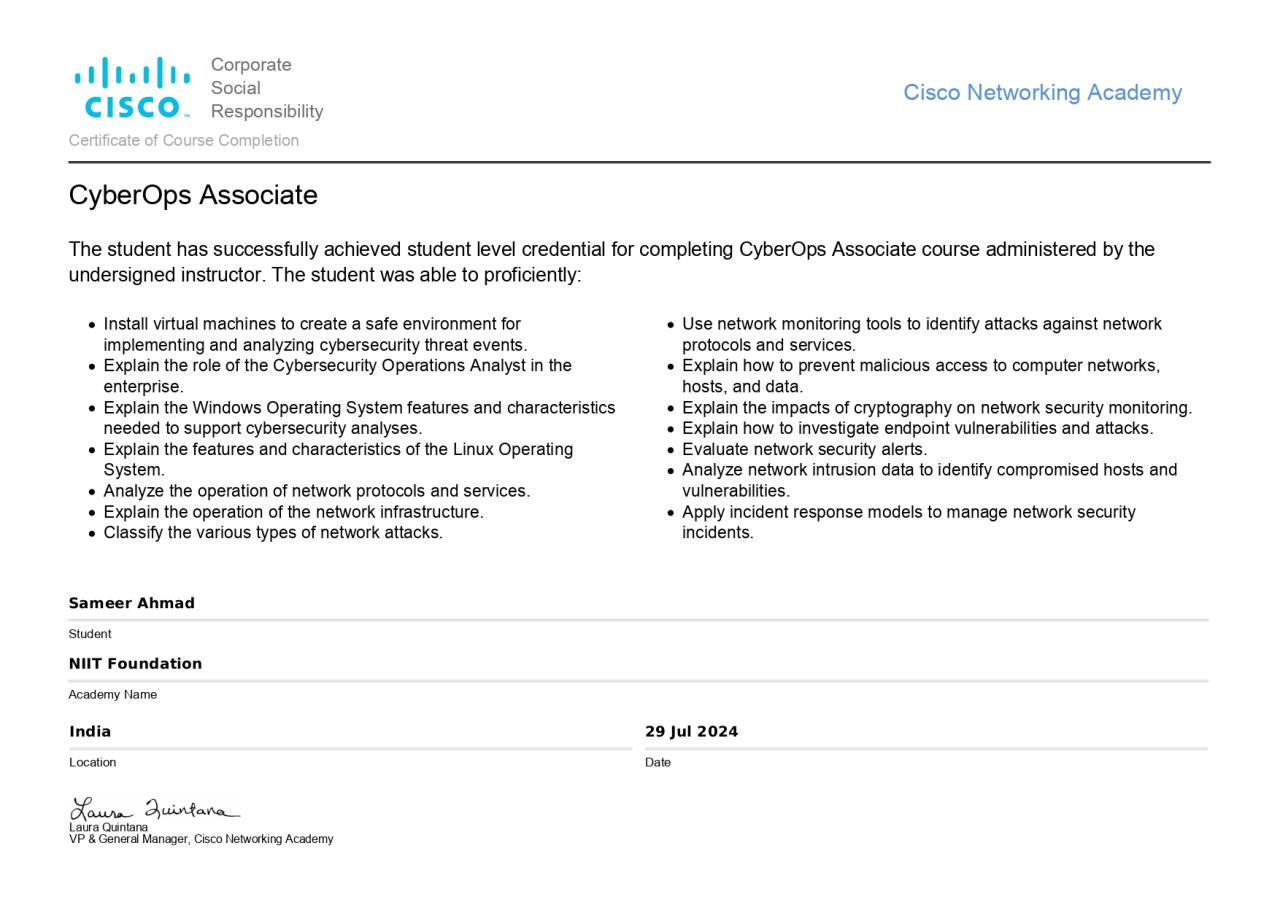 Certificate Credential